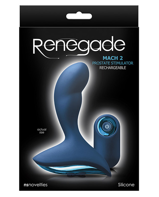 NS Novelties Renegade Mach Ii With Remote Butt Plug - Blue