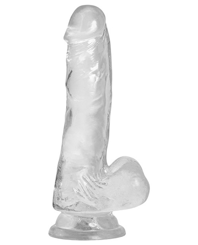 BMS Addiction Crystal 7" Dildo - Clear