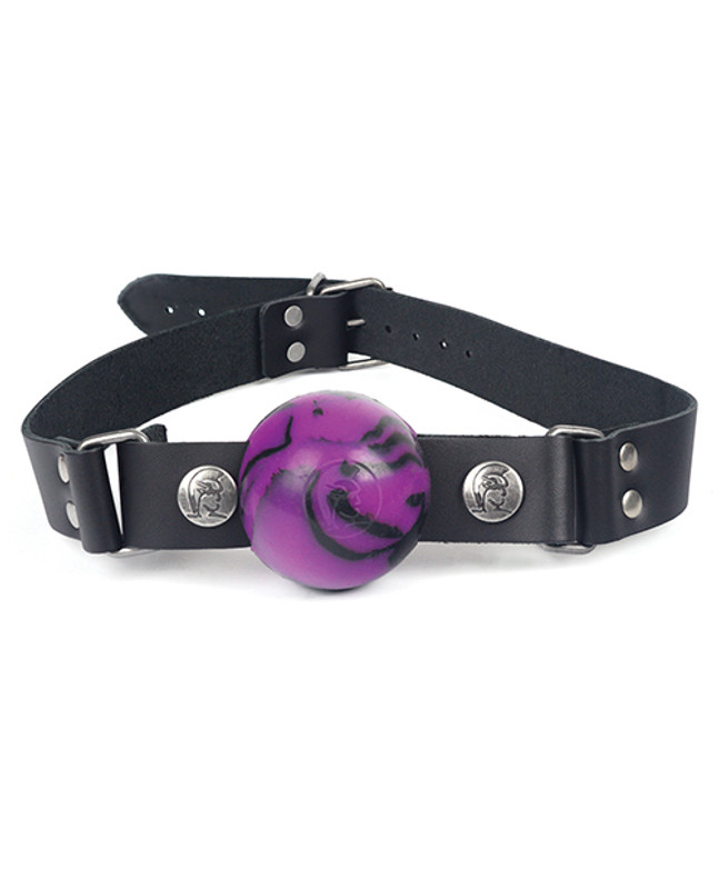 Spartacus Fetish Nickle Free Silicone Ball Gag Large Swirl