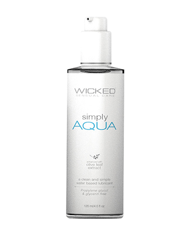 Wicked Sensual Care Collection Simply Aqua Waterbased Personal Lubricant - 4 Oz