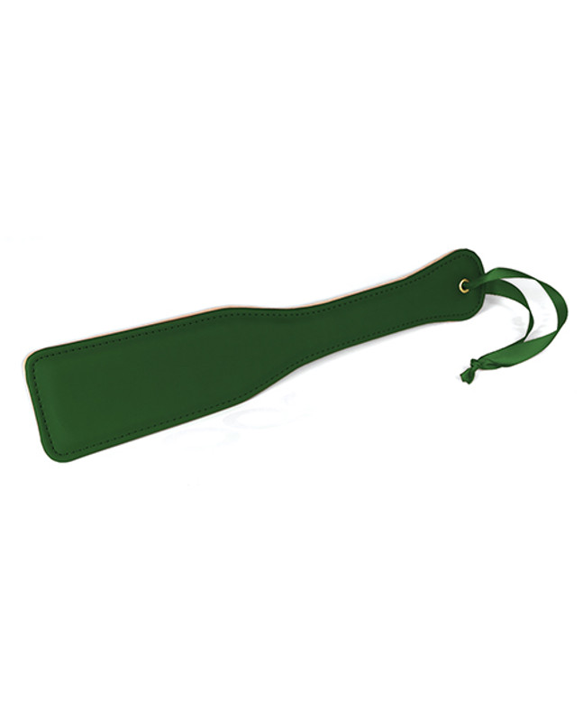 Spartacus Fetish Pu Paddle With Reverse Plush - Green