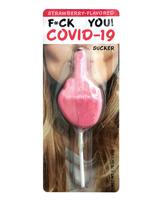 Fck You! Covid - 19 Sucker - Strawberry