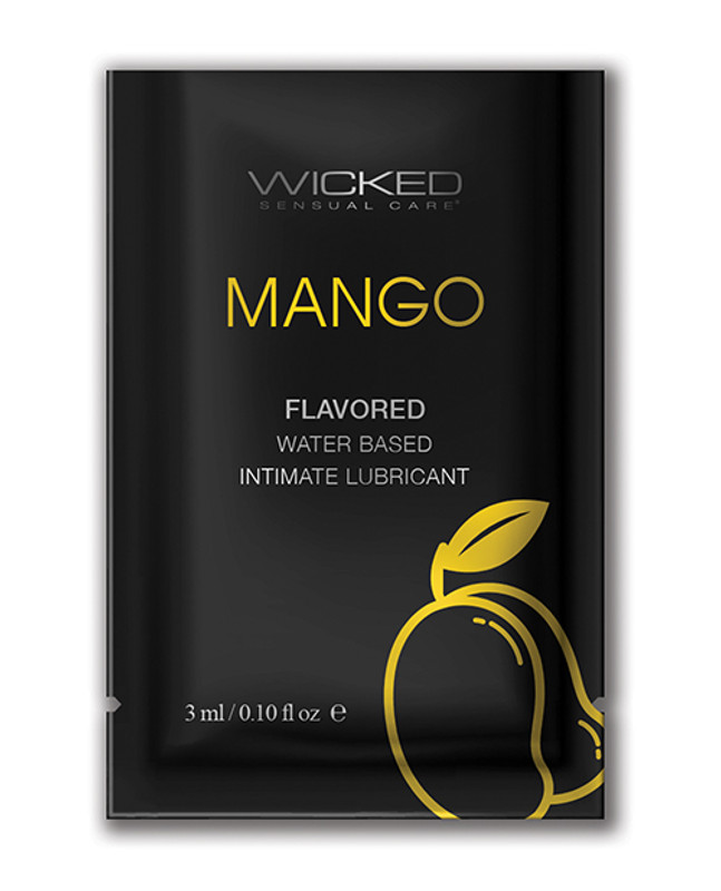 Wicked Sensual Care Water Based Lubricant - .1 Oz Mango