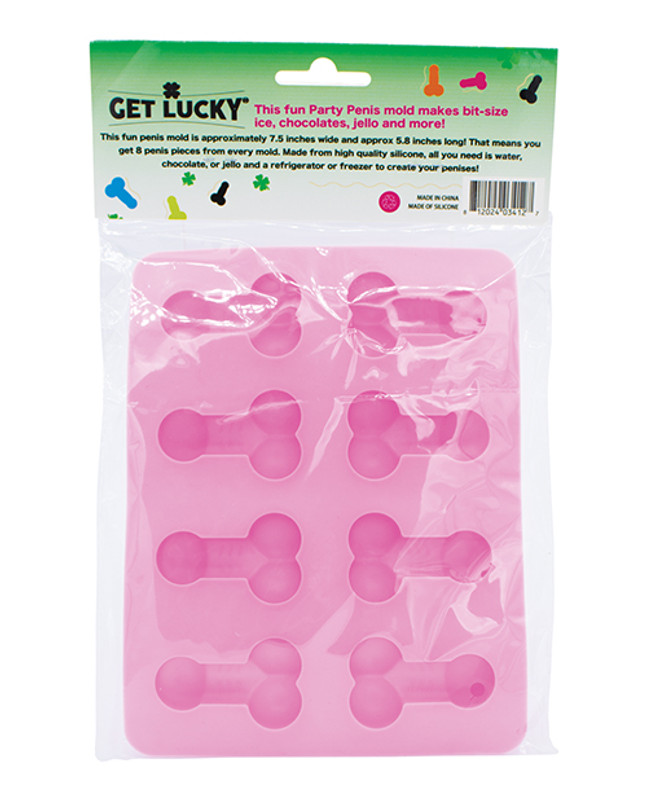 Get Lucky Penis Party/Chocolate Ice Tray - Pink