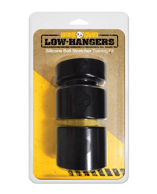 Boneyard Low Hangers Silicone Ball Stretcher Training Kit - Black