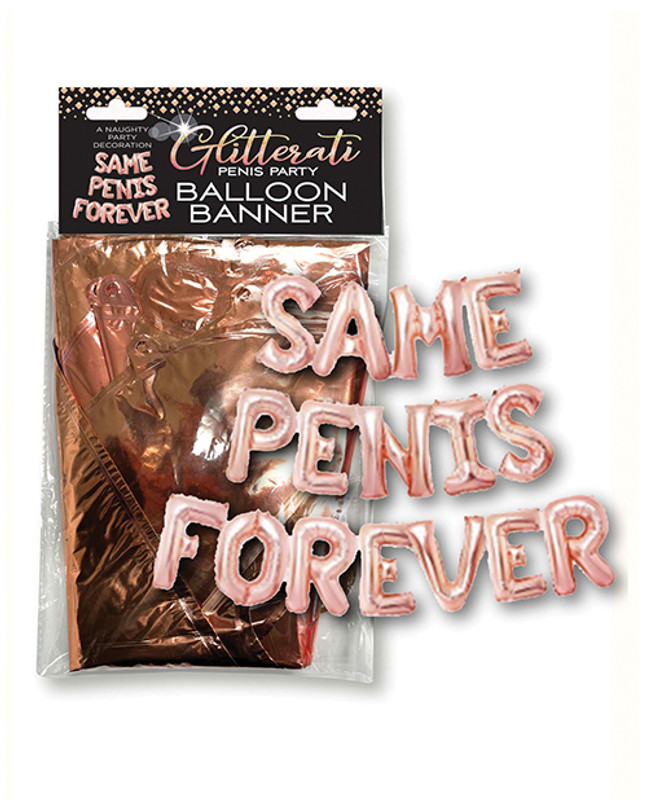 Glitterati Same Penis Forever Balloon Banner