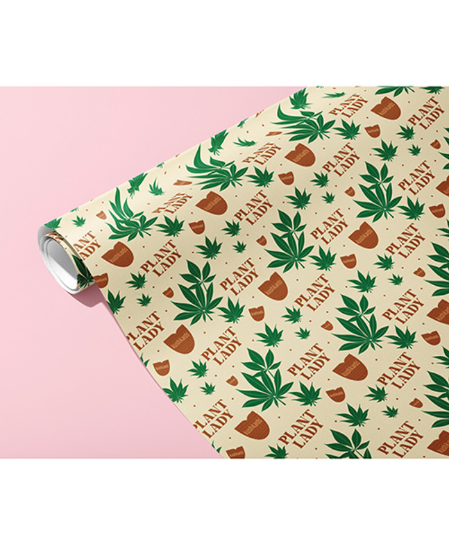 Plant Lady Naughty Wrapping Paper