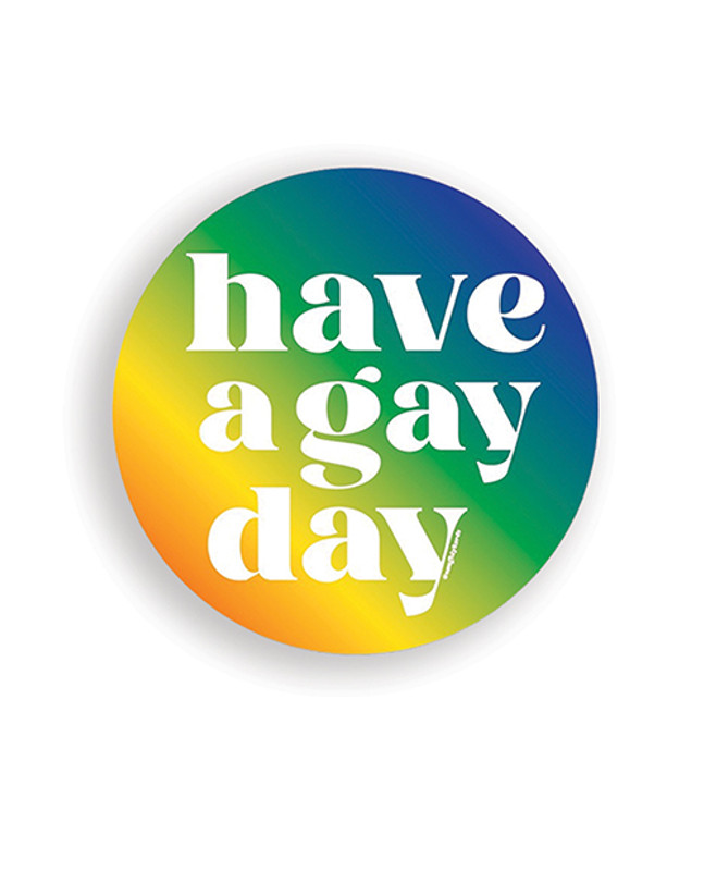 Gay Day Naughty Sticker - Pack Of 3
