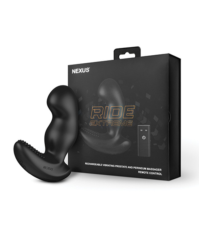 Nexus Ride Extreme Vibrating Prostate & Perineum Massager - Black