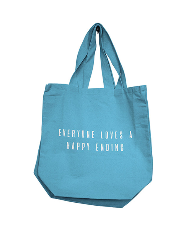 Nobu Everyone Loves A Happy Ending Reusable Tote - Blue