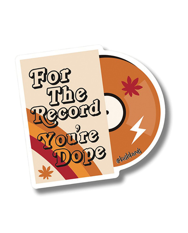 For the Record Sticker - Pack of 3
