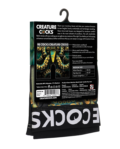Creature Cocks - Creature Wear Monstropus Tentacled Monster Boxer Shorts - MD
