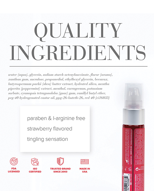 JO Nipple Titillator - Strawberry Stimulant 1 oz