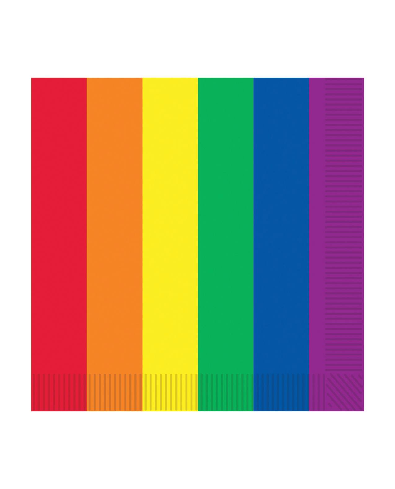 Pride Luncheon Napkins - Rainbow Pack of 16