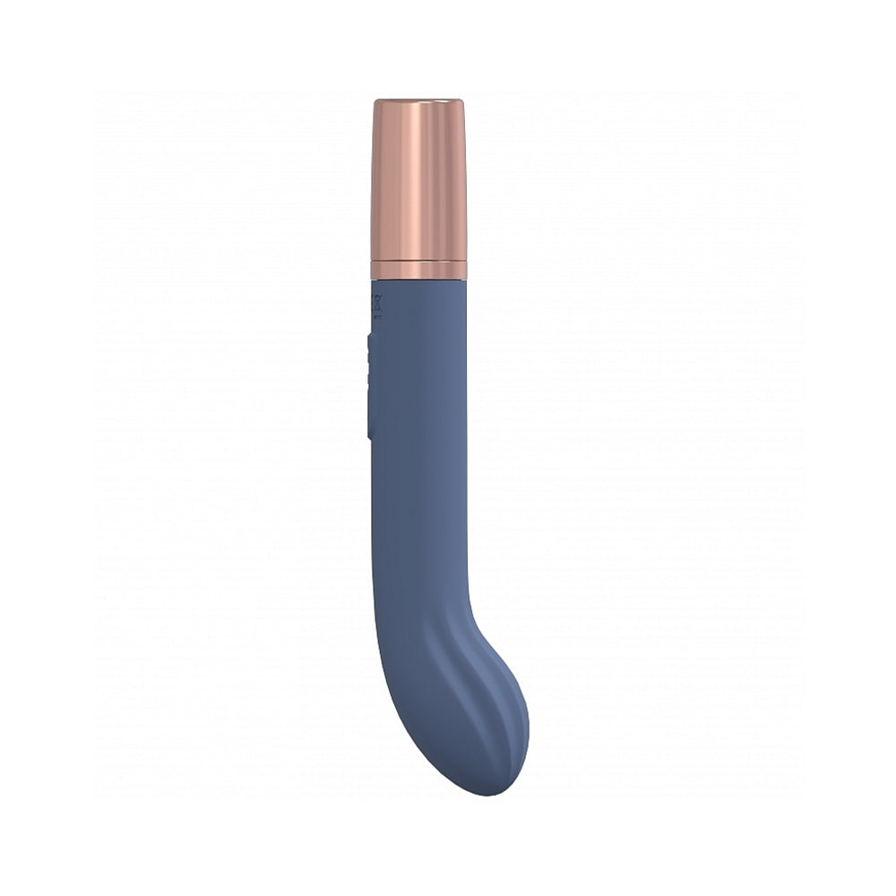 LoveLine Traveler G-Spot Silicone Rechargeable Splashproof Blue/Grey