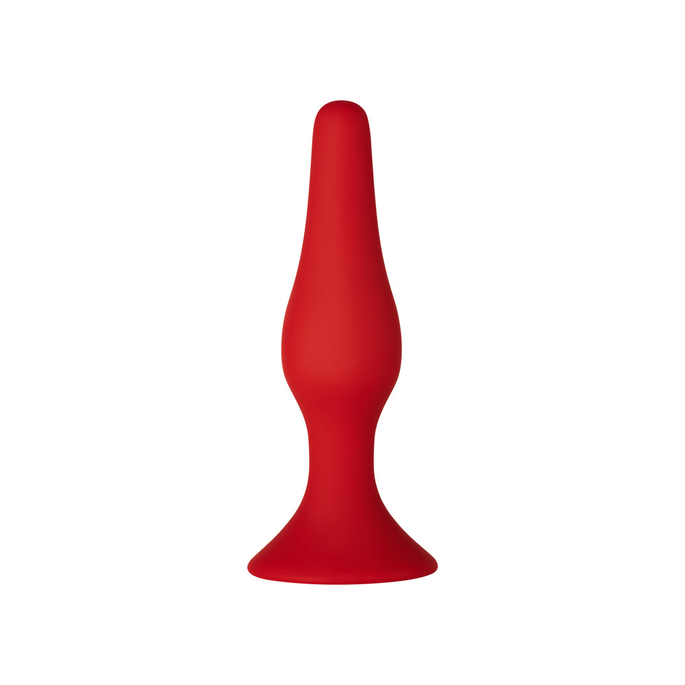 Forto F-11 Lungo Silicone Anal Plug Medium Red