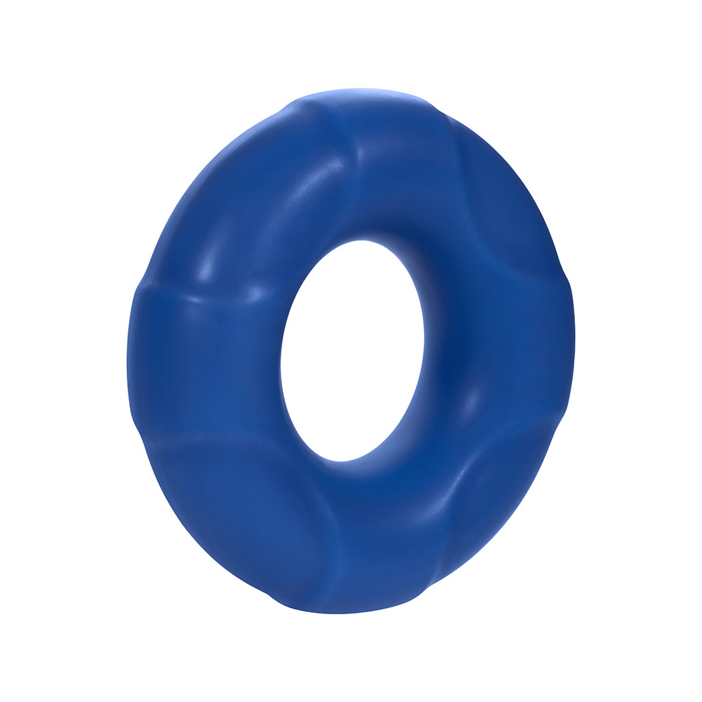 Forto F-33 Liquid Silicone Cockring Medium Blue