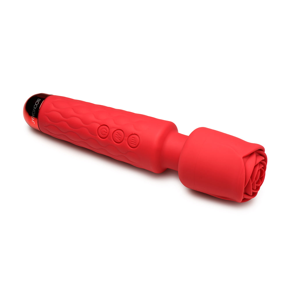 Bloomgasm Pleasure Rose 10X Silicone Wand with Rose Attachment