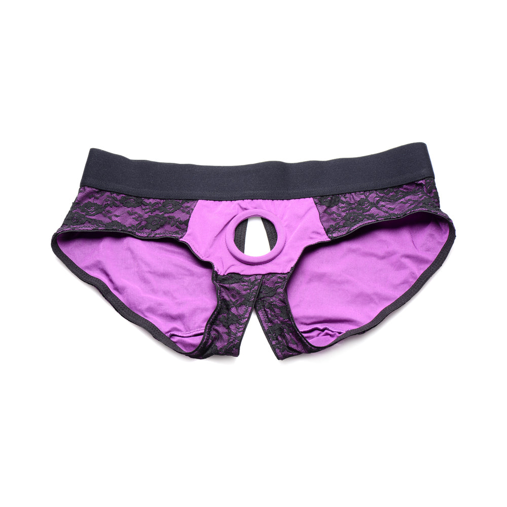 Strap U Lace Envy Pegging Set Purple/Black