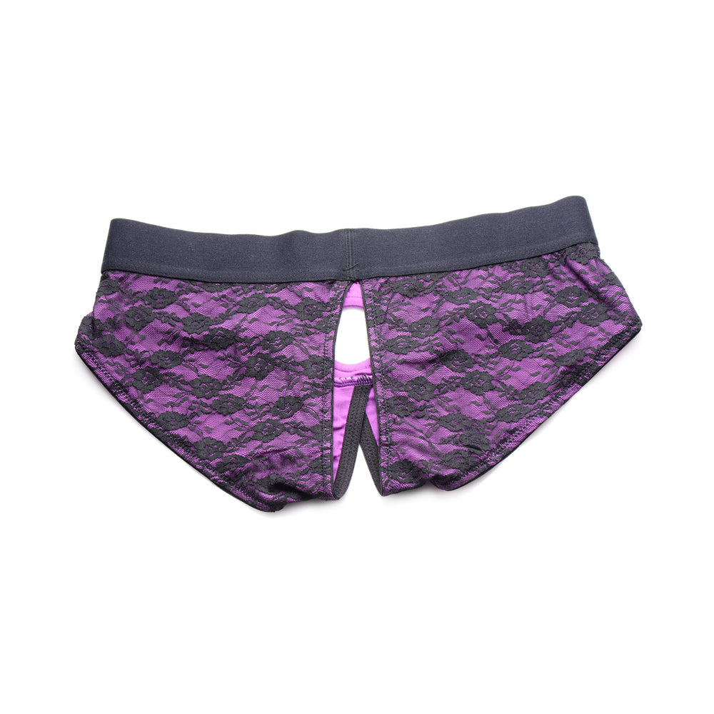 Strap U Lace Envy Pegging Set Purple/Black