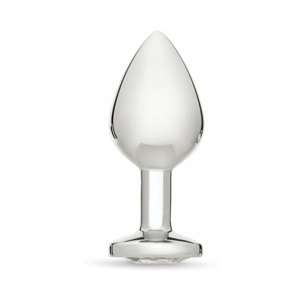 Me You Us Crystal Jewels Metal Plug Clear Medium