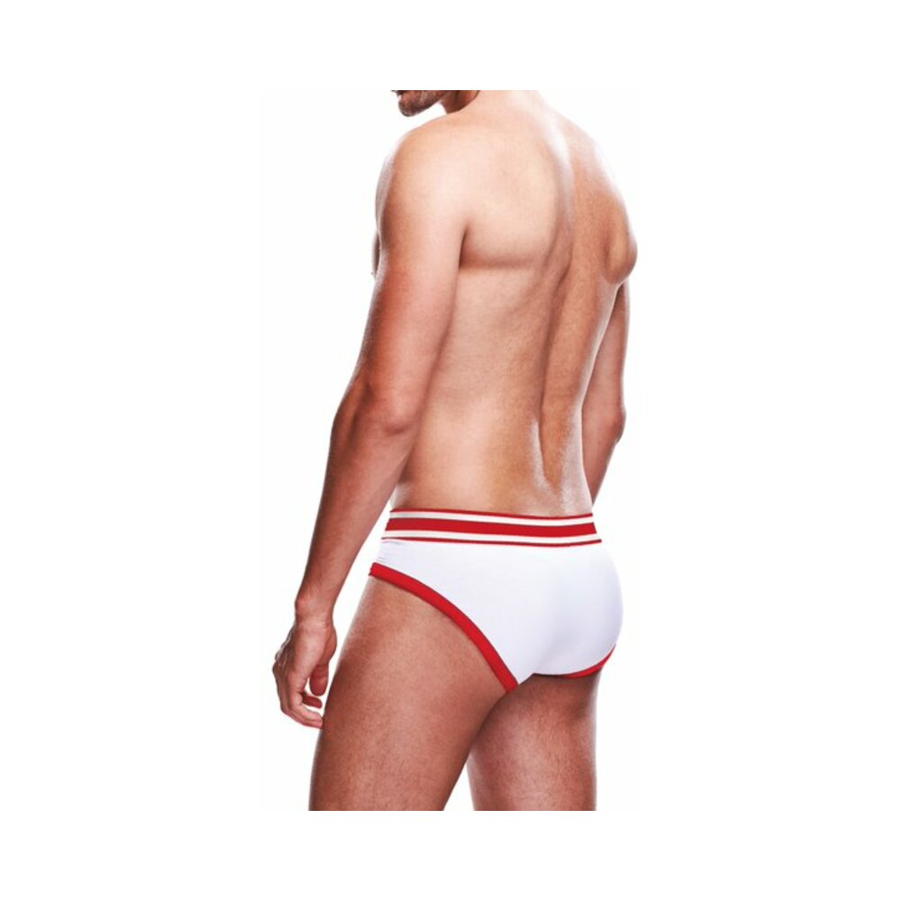 Prowler Brief White/Red L