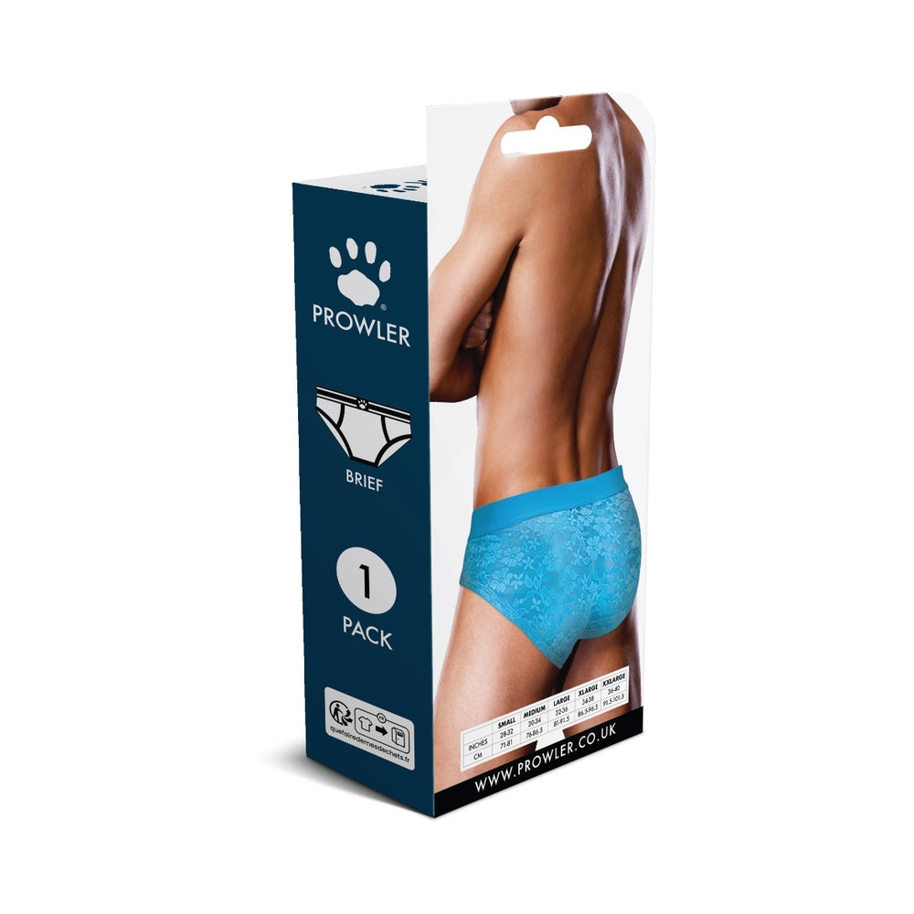 Prowler Lace Brief Neon Blue L