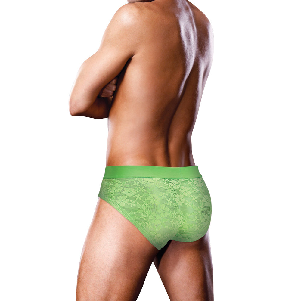 Prowler Lace Brief Neon Green S