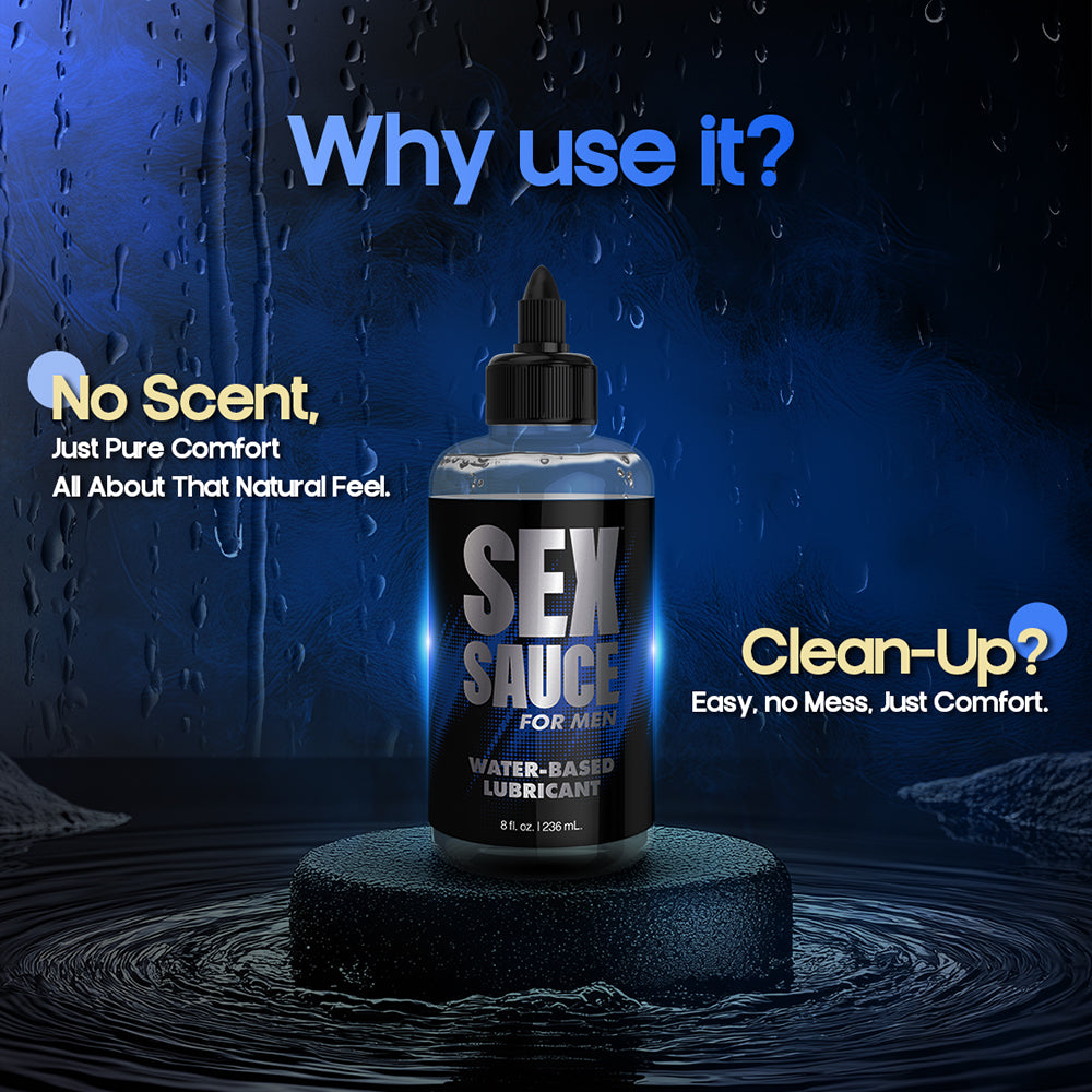 Naughty Jane's Sex Sauce for Men Water-Based Lubricant 16 oz.