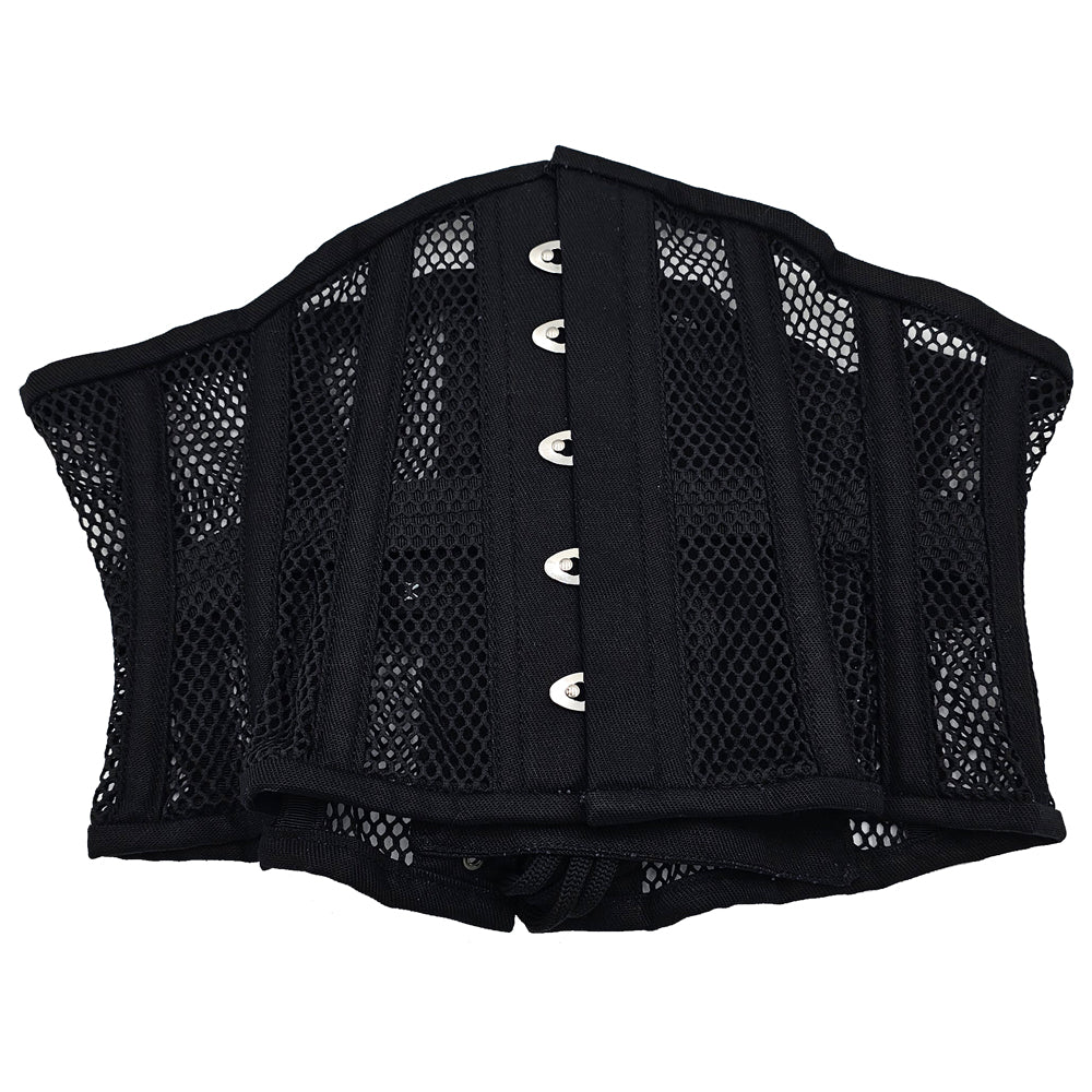 Rouge Mesh Corset Black S/M