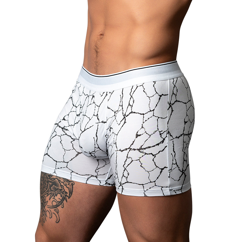 Male Power Soo Cumfy Boxer Brief Black/White L