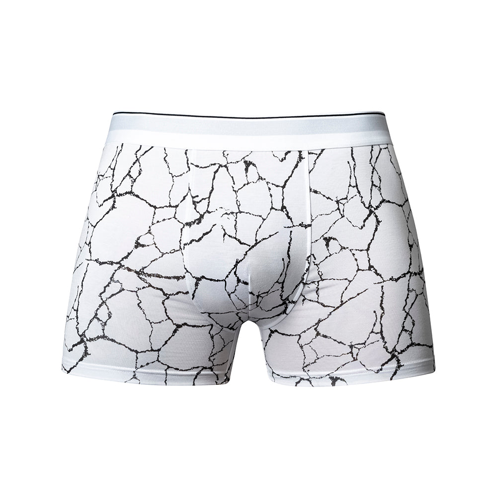 Male Power Soo Cumfy Boxer Brief Black/White L