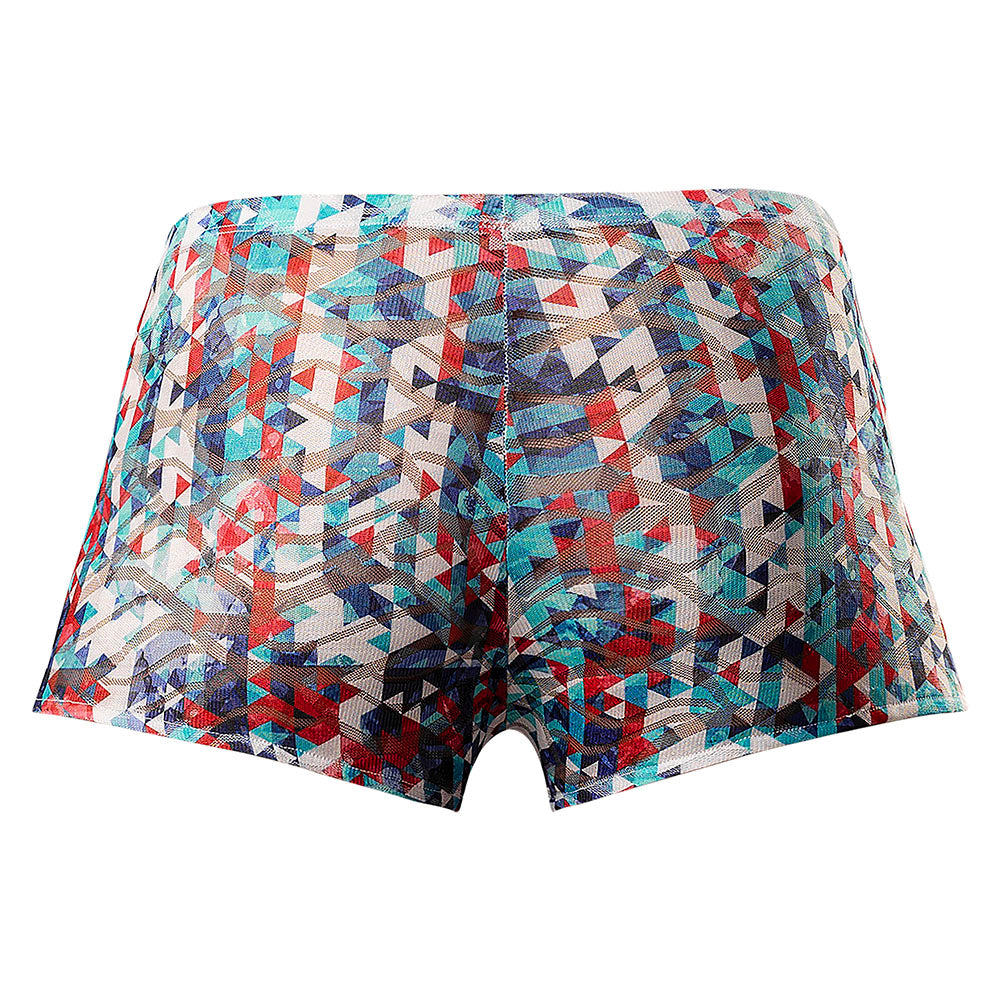 Male Power Your Lace Or Mine Pouch Short Geometric L