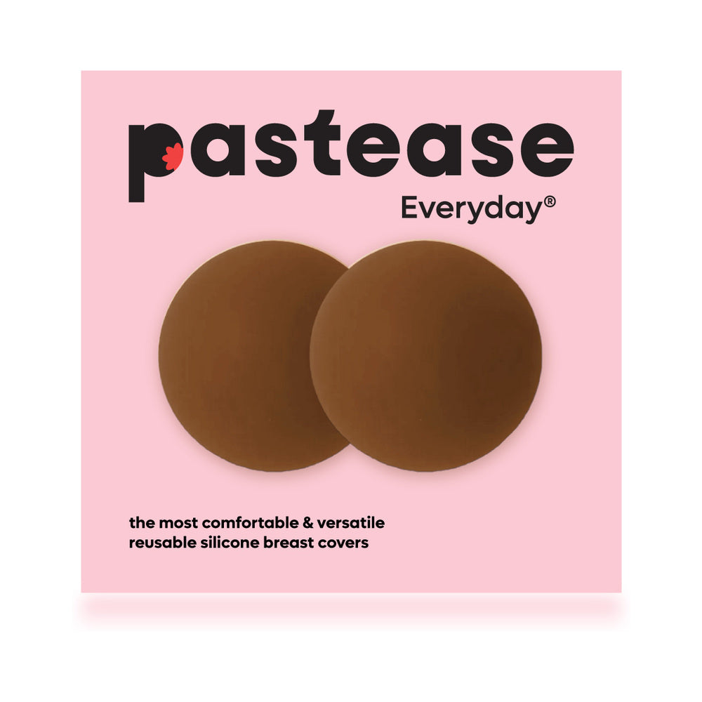 Pastease Halos Reusable Sticky Adhesive Silicone Nipple Cover Dark Large D+ Cup