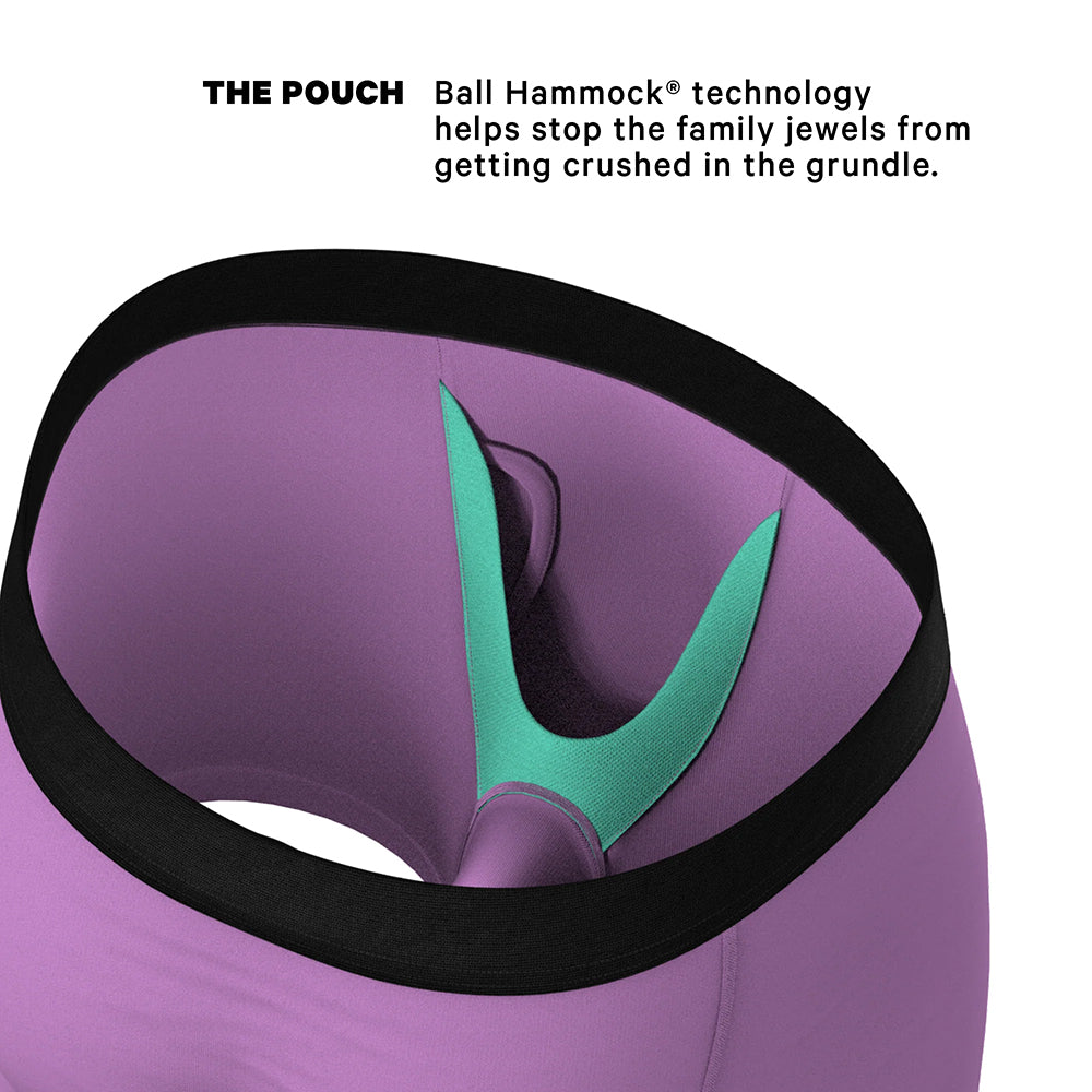 Shinesty The Double Entendre Eggplant Ball Hammock Pouch Underwear with Fly M