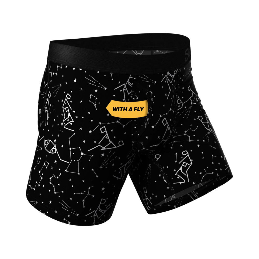 Shinesty The Big Bang Glow-in-the-Dark Constellation Ball Hammock Pouch Underwear with Fly S