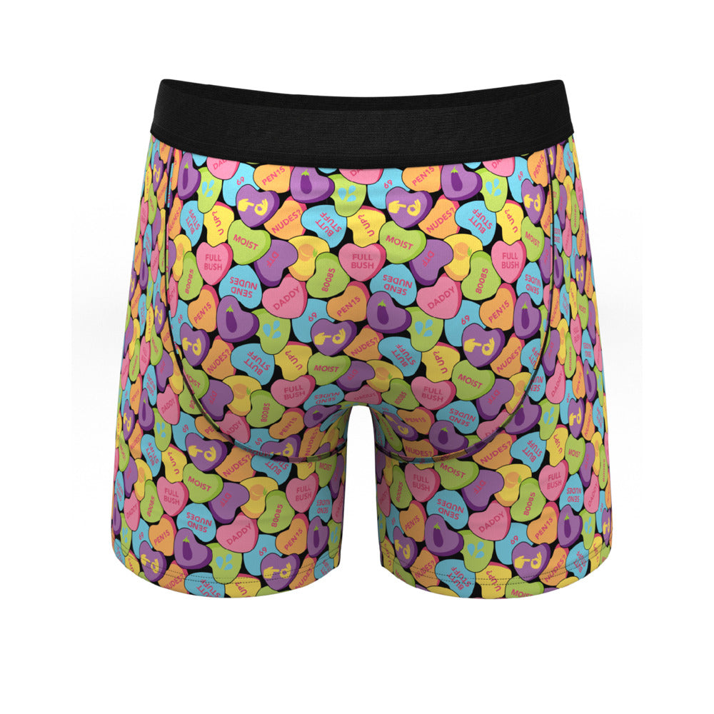 Shinesty The Candy Crush Candy Hearts Ball Hammock Pouch Underwear with Fly L