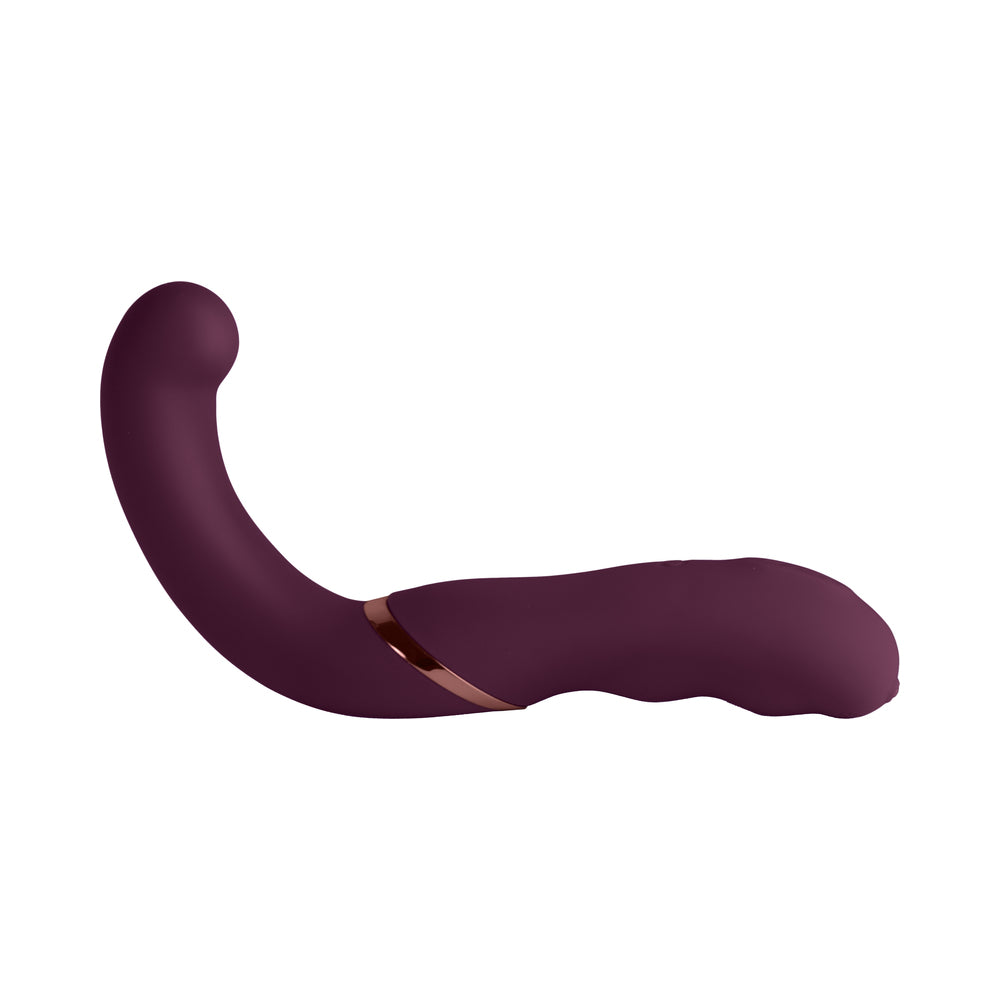 Rocks-Off Gemini Dual Stimulator Burgundy