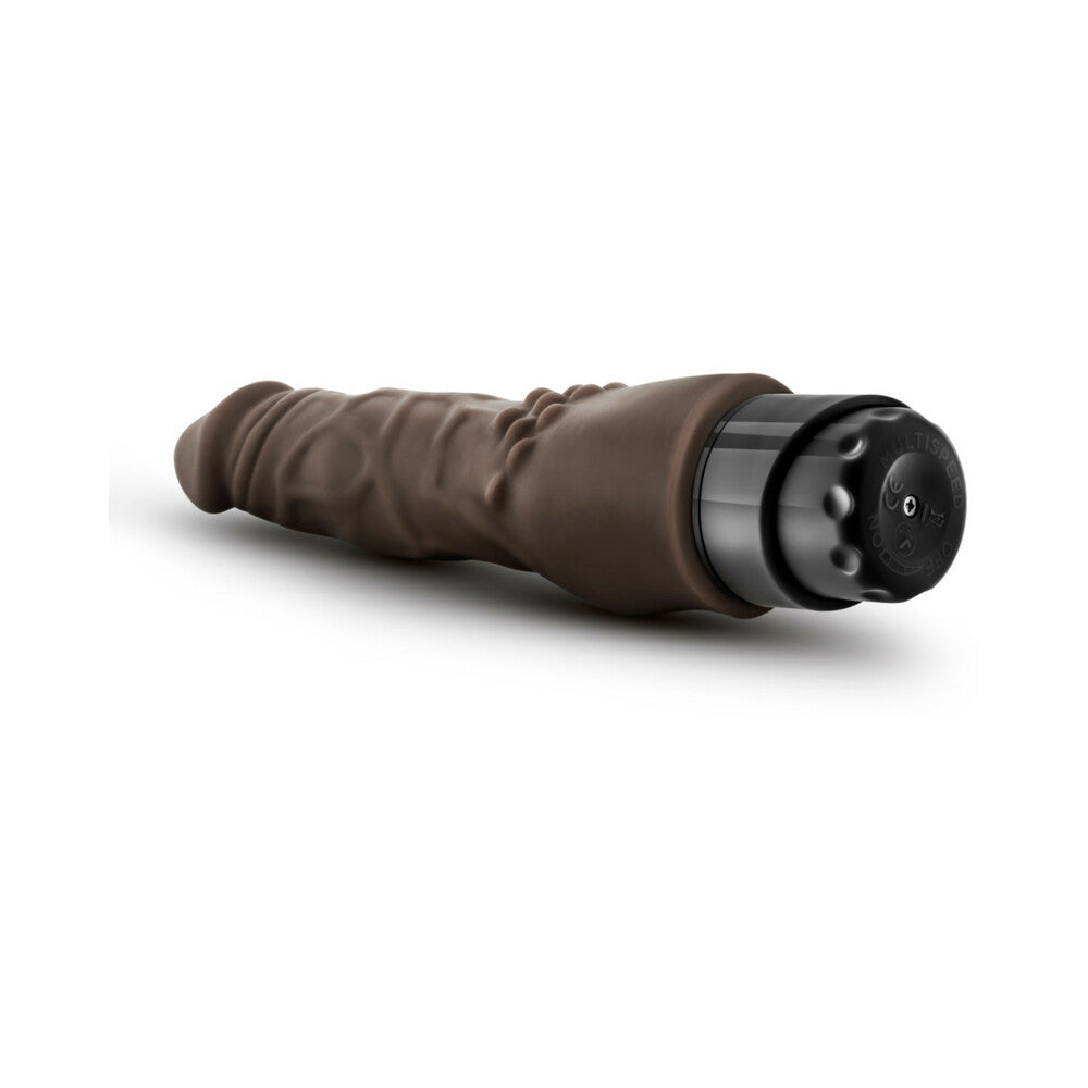 Dr. Skin Vibe 4 Realistic 8 in. Vibrating Dildo Brown