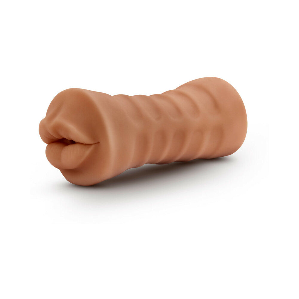 M for Men Isabella Oral Stroker with Bullet Vibrator Tan