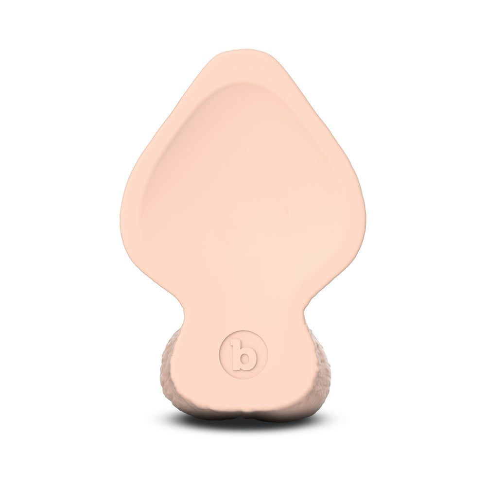 b-Vibe Slipskin Realistic Silicone Dildo 7 in. Girthy Cream