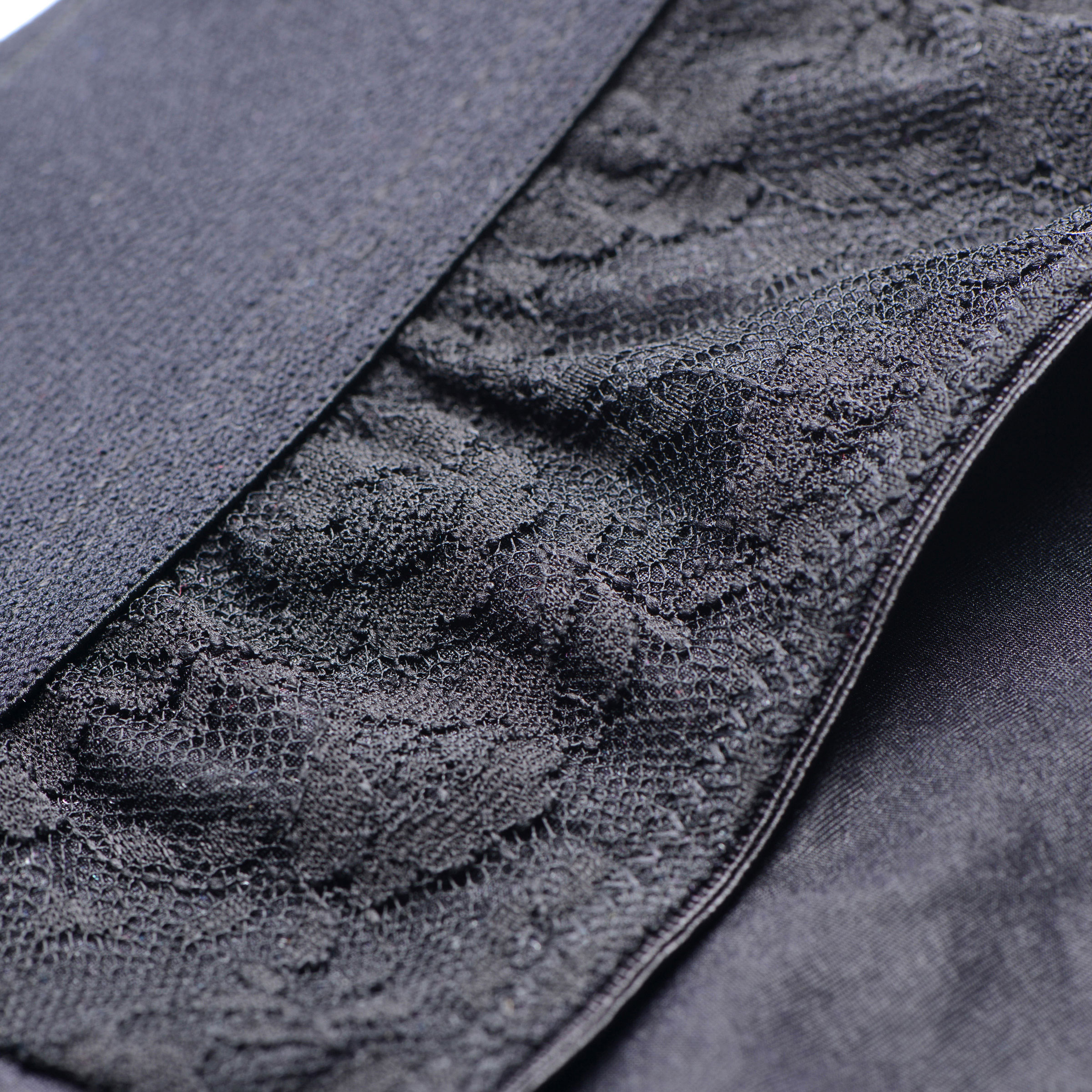 Lace Envy Black Crotchless Panty Harness - L/xl
