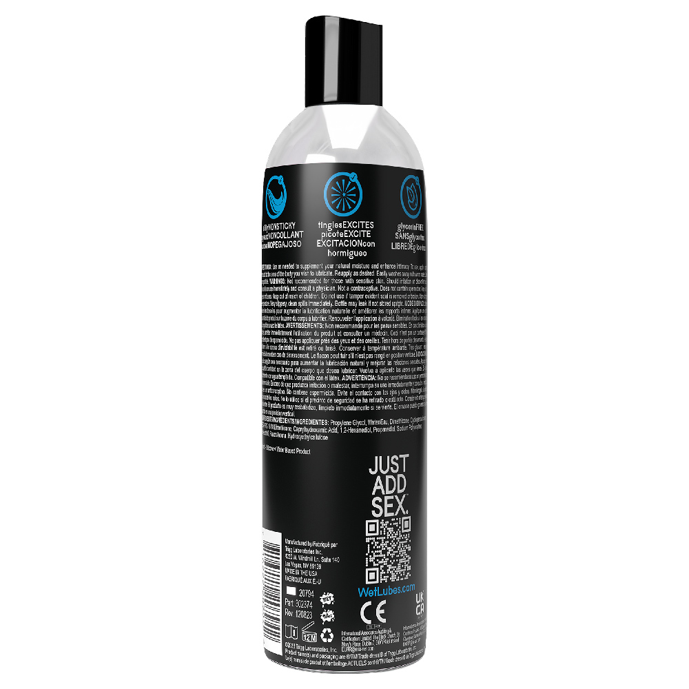 Wet Extra Sensations Tingling Water/silicone Blend Based Lubricant 8 Oz