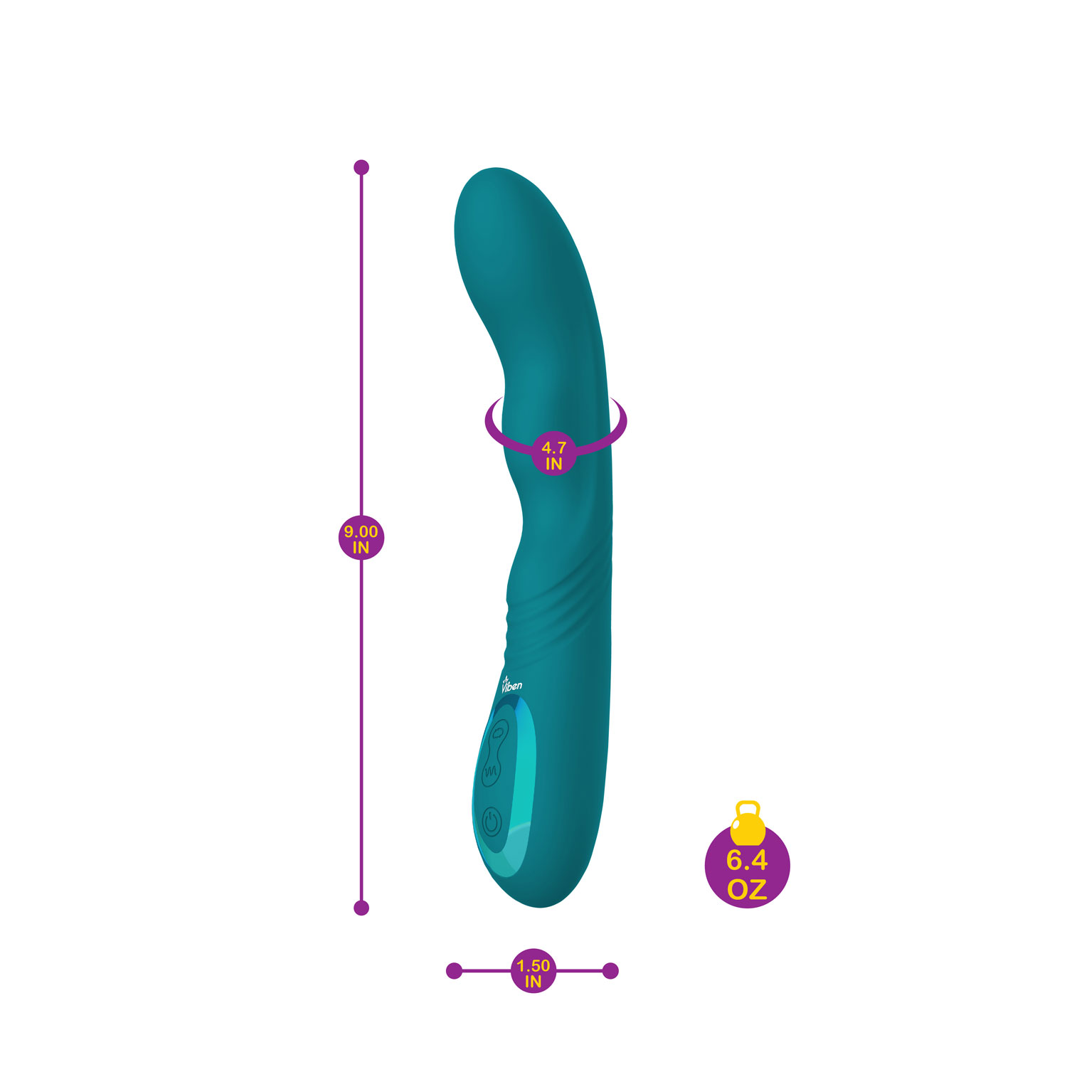 Swagger Wriggling G-Spot Vibe - Ocean