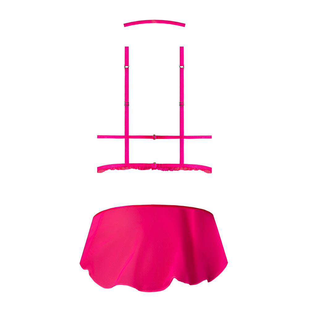 Magic Silk Pink Kink Harness Top
