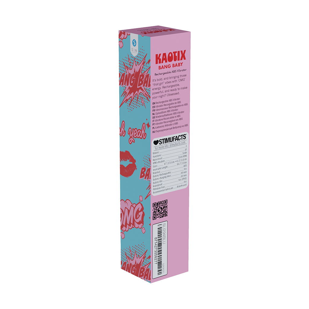 SLI Kaotix Bang Baby Rechargeable Vibrator Blue