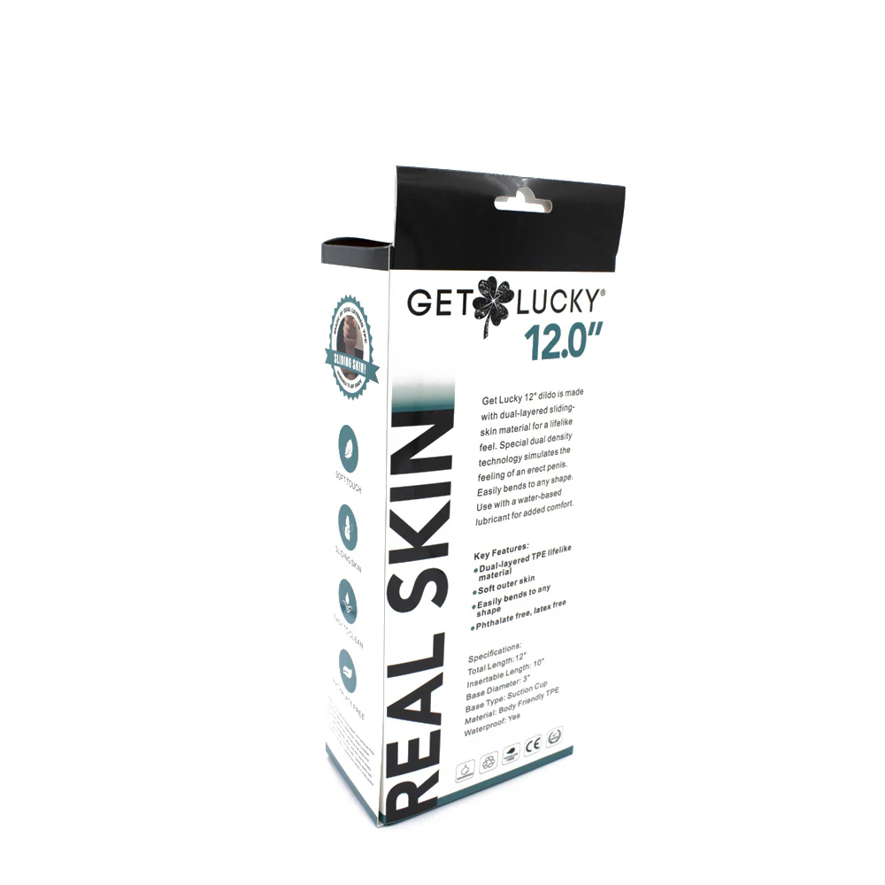 Real Skin 12 Dual Layer Dildo - Light Brown