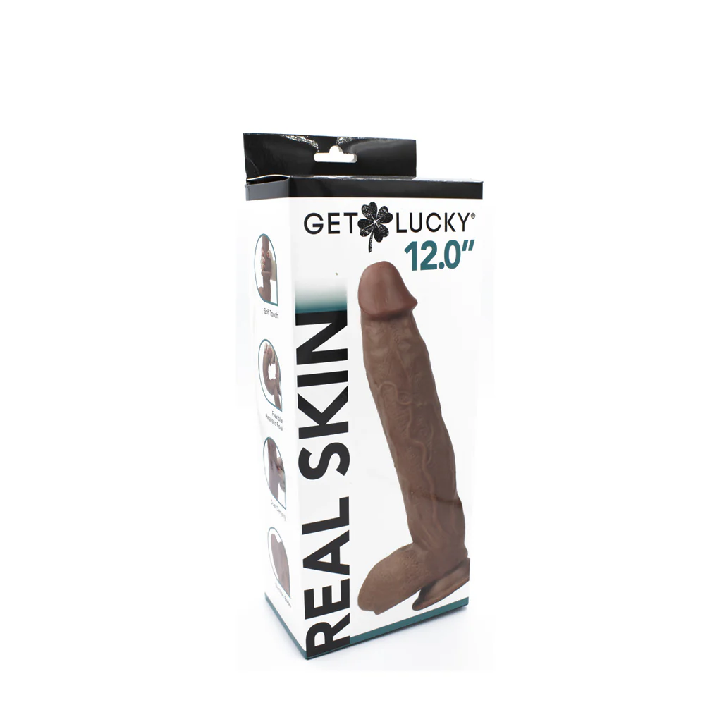 Real Skin 12 Dual Layer Dildo - Light Brown