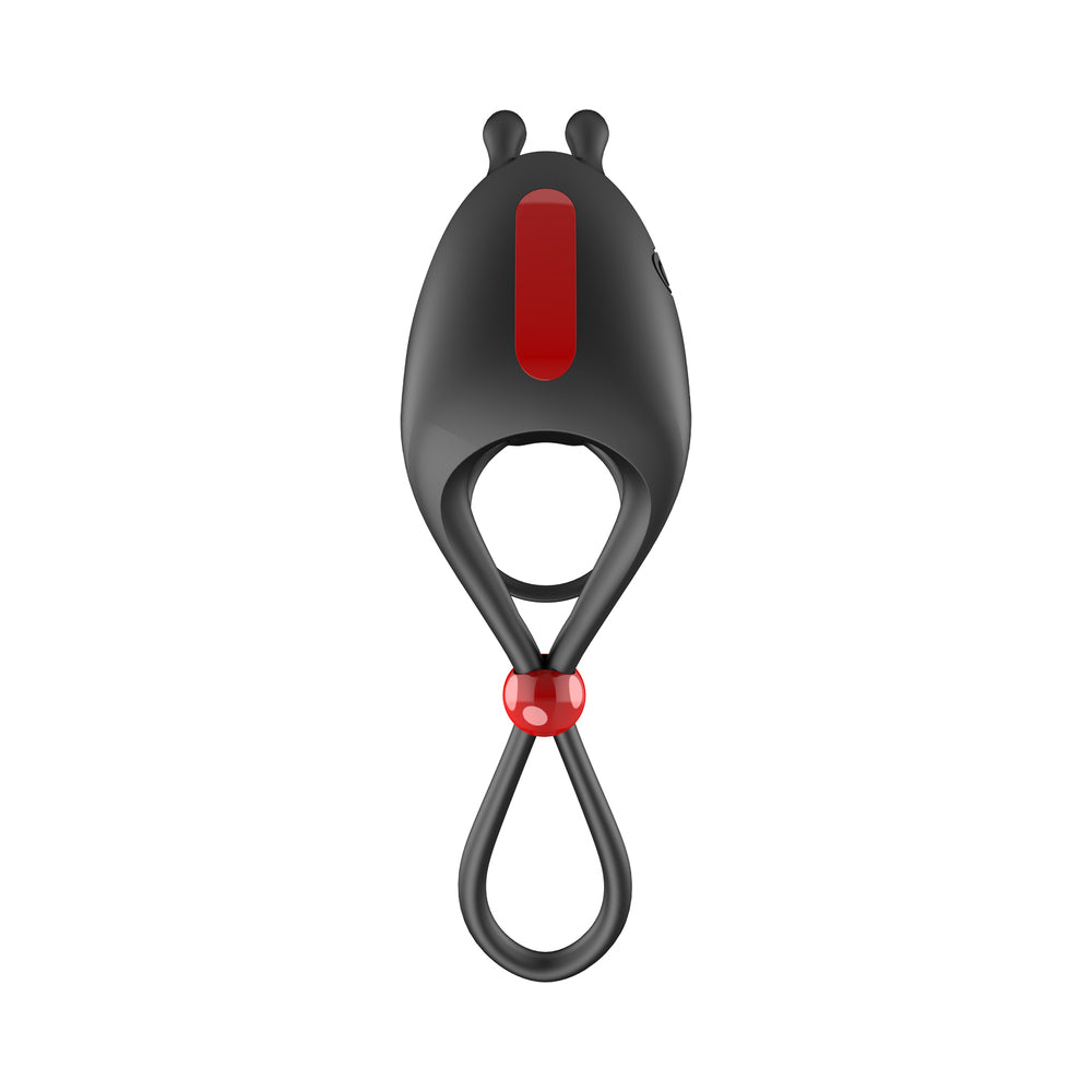 Cockpower Remote Control Cockring & Ball Cinch Black