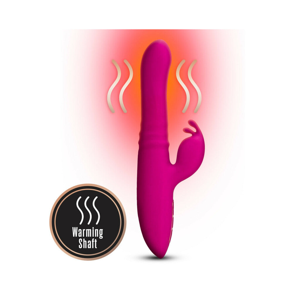 Blush Lush Kira Rechargeable Silicone Thrusting Rabbit Vibrator Velvet